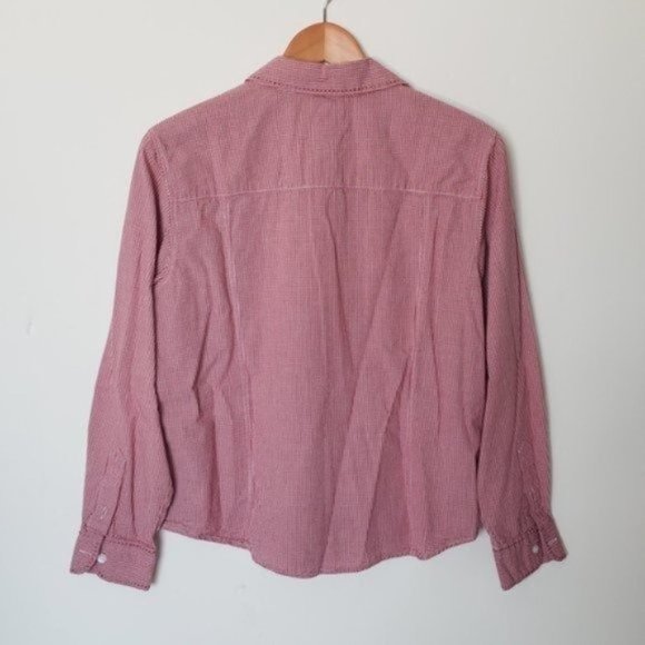 Pendleton Button Up Check Red Shirt‎ Womens Sz M - Picture 8 of 9